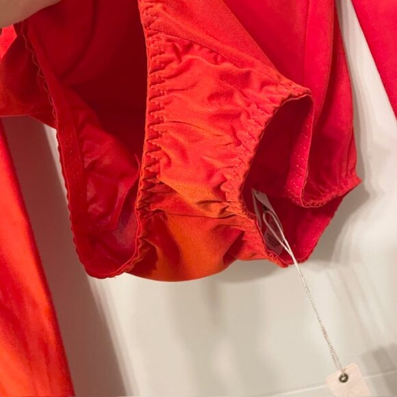 NWT We Are HAH Don't Be Square Long Sleeve Bodysuit Red Size XS - Picture 9 of 15